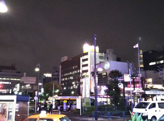 亀戸　駅前　夜