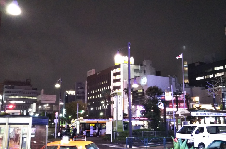 龜戶站前廣場之夜