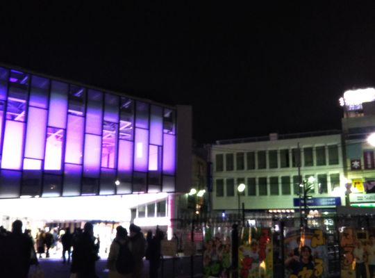 下北沢　駅前夜景