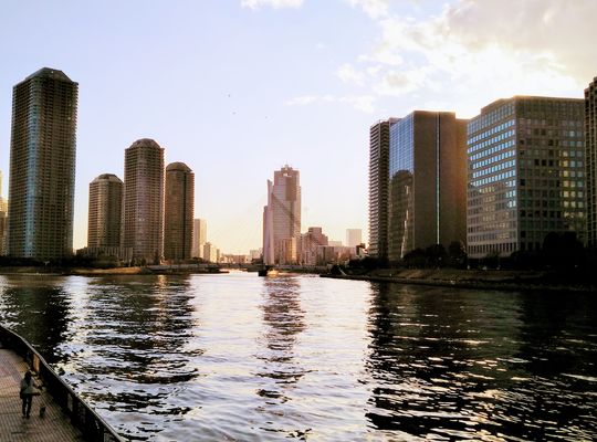 墨田川　永代橋から